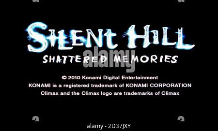 Silent Hill - Shattered Memories - Sony PlayStation 2 PS2 - nur für redaktionelle Zwecke Stockfoto