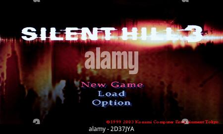 Silent Hill 3 – Sony PlayStation 2 PS2 – Editorial Nur verwenden Stockfoto