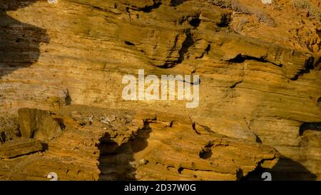 Ocean's Coast View Montana Amarilla Teneriffa Stockfoto