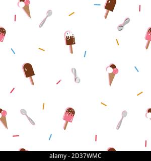 Eis nahtlose Muster. Vector Illustration Stock Vektor