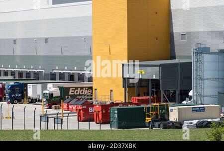 Neues Beispiel moderner Logistik-Drehscheibe Stockfoto