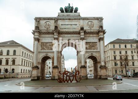Siegestor München Stockfoto