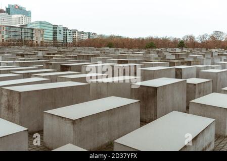 Denkmal für die ermordeten Juden Europas in Berlin Stockfoto