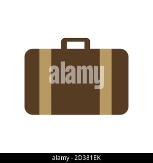Alter Koffer mit Travel-Aufkleber Stock-Vektorgrafik - Alamy