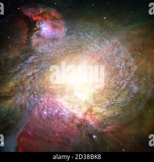 Science Fiction Raum Tapete. Elemente dieses Bildes, die von der NASA eingerichtet wurden. Stockfoto