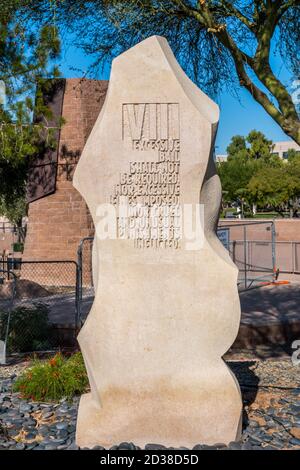 Phoenix, AZ, USA - 24. Oktober 2019: Die Bill of Rights Stockfoto