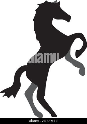 Pferd Symbol Illustration Design Vorlage Vektor isoliert Stock Vektor