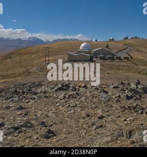 Tekapo, Neuseeland - 4. Februar 2015: University of Canterbury Mt John Observatory Stockfoto