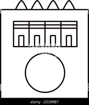 Buntstifte Farben in Box Schule liefert flachen Stil Symbol Vektor Illustrationsdesign Stock Vektor