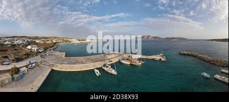 Pano Koufonisi Hafen, Kykladen, Griechenland Stockfoto