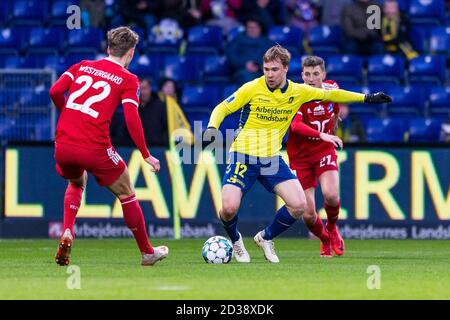 Brondby, Dänemark. März 2020. Simon Tibbling (12) von Broendby, WENN er während des 3F Superliga-Spiels zwischen Broendby IF und Lyngby Boldklub im Brondby Stadium gesehen wird. (Foto: Gonzales Photo - Thomas Rasmussen). Stockfoto