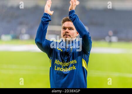 Brondby, Dänemark. November 2018. Dominik Kaiser (7) von Broendby, WENN er vor dem 3F Superliga-Spiel zwischen Broendby IF und Aarhus GF im Brondby Stadium gesehen wurde. (Foto: Gonzales Photo - Thomas Rasmussen). Stockfoto