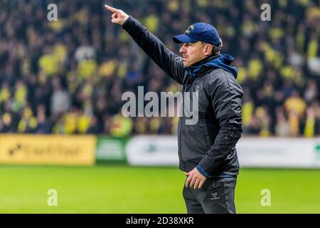 Brondby, Dänemark. November 2018. Manager von Broendby IF Alexander Zorniger gesehen während der 3F Superliga Spiel zwischen Broendby IF und Aarhus GF im Brondby Stadium. (Foto: Gonzales Photo - Thomas Rasmussen). Stockfoto