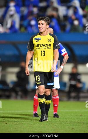 Kengo Kitazume von Kashiwa Reysol während des J. League YBC Levain Cup Halbfinalspiel zwischen Yokohama F. Marinos 0-1 Kashiwa Reysol im NHK Spring Mitsuzawa Football Stadium am 7. Oktober 2020 in Yokohama, Kanagawa, Japan. Quelle: AFLO/Alamy Live News Stockfoto