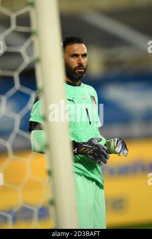 Florenz, Italien. Oktober 2020. Salvatore Sirigu (Italien) während des UEFA Nations League-Spiels zwischen Italien 6-0 Moldawien im Artemio Franchi-Stadion am 07. Oktober 2020 in Florenz, Italien. Foto von Maurizio Borsari/AFLO Quelle: Aflo Co. Ltd./Alamy Live News Stockfoto