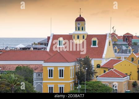 Curacao, Willemstad, Punda, Fort Amsterdam, Fort Church Stockfoto