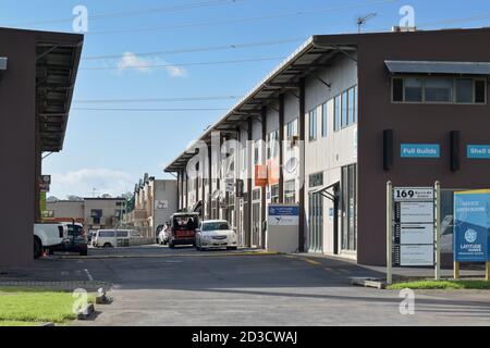 AUCKLAND, NEUSEELAND - 02. Apr 2019: Auckland / Neuseeland - 2. April 2019: Harris Road Büros in East Tamaki Stockfoto