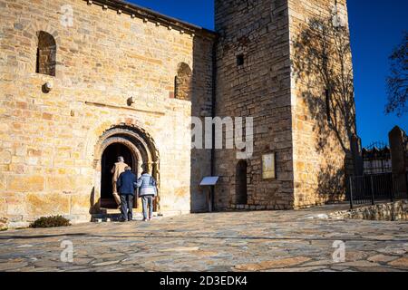 Alle Kirche, Cerdanya. Stockfoto