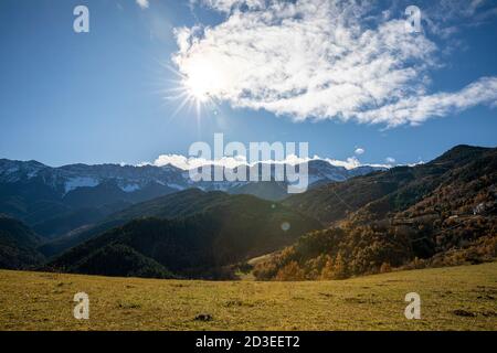 Cadi Mountain, Cerdanya. Stockfoto