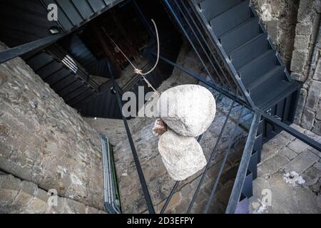 Puigcerda Turm im Inneren, Cerdanya. Stockfoto