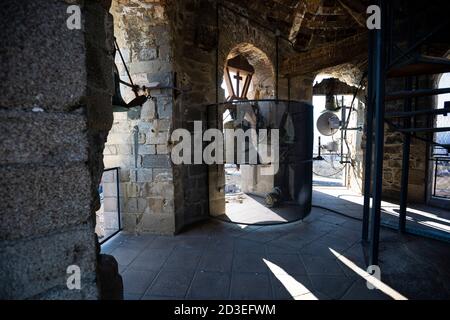 Puigcerda Bells Turm, Cerdanya. Stockfoto