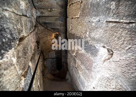 Puigcerda Turm im Inneren, Cerdanya. Stockfoto