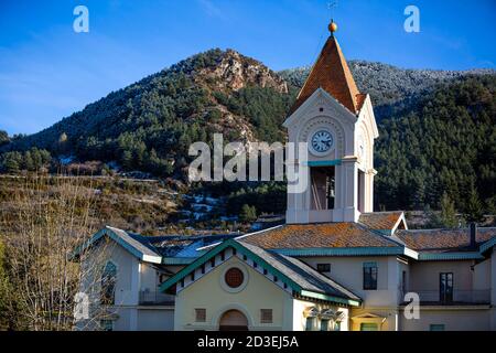 Das Glockenturm, Cerdanya Stockfoto