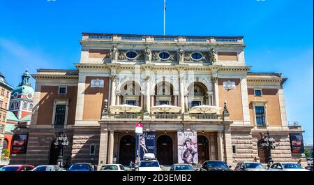 Gustav Adolfs Platz mit königlicher Oper. Stockholm, Schweden Stockfoto