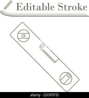 Symbol Für Konstruktionsebene. Bearbeitbare Kontur Einfaches Design. Vektorgrafik. Stock Vektor
