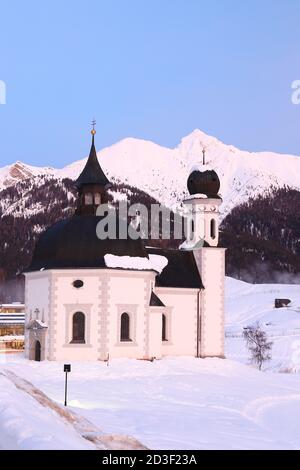 Seekirchl Kirche Seefeld in Tirol Österreich Stockfoto