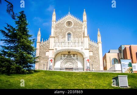 Kirche des heiligen Hieronymus des Königs (San Jeronimo el Real) - römisch-katholische Kirche neben dem Prado Museum. Madrid, Spanien. Stockfoto