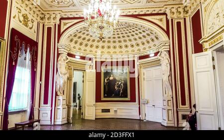 Das Innere der Burg Mikhailovsky (St. Michael's) auch bekannt als Ingenieur-Burg. St. Petersburg, Russland Stockfoto