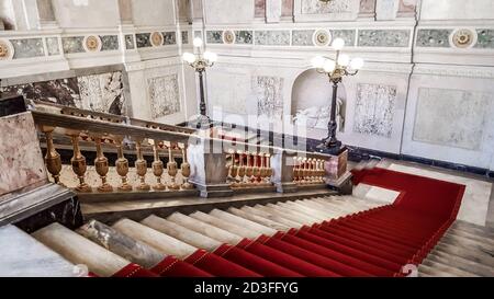 Das Innere der Burg Mikhailovsky (St. Michael's) auch bekannt als Ingenieur-Burg. St. Petersburg, Russland Stockfoto