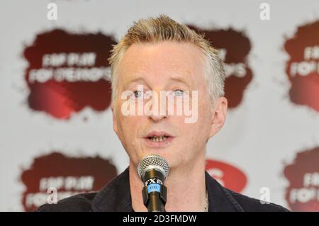 Billy Bragg. Fair Play für Schöpfer Photocall, London. VEREINIGTES KÖNIGREICH Stockfoto