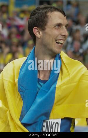 Bohdan Bondarenko von Ukraine Finale Hochsprung Männer während des Championnat du Monde Athlétisme 2013, am 12 2013. August in Moscou - Foto Laurent Lairys / DPPI Stockfoto