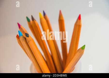 Farbstiften. Stockfoto