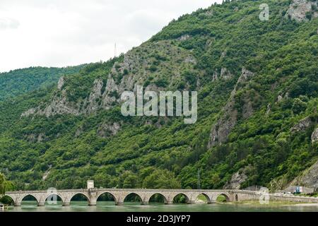 Mehmed Paša Sokolović Brücke, Visegrad, Bosnien & Herzegowina Stockfoto