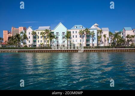 Karibik, Bahamas, Nassau, Paradise Island, Atlantis Harbourside Resort Stockfoto