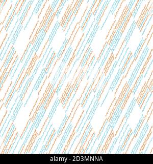 Nahtloses Muster mit farbigen Zickzack-Segmenten Stock Vektor