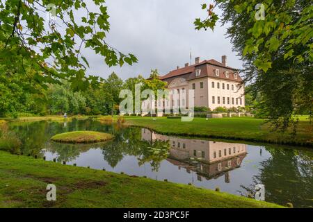 Fürst Pückler Park und Schloss´s Branitz, Prinz Peucklers Altersheim, heute Museum ,Cottbus-Branitz, Brandenburg, Ostdeutschland, Europa Stockfoto