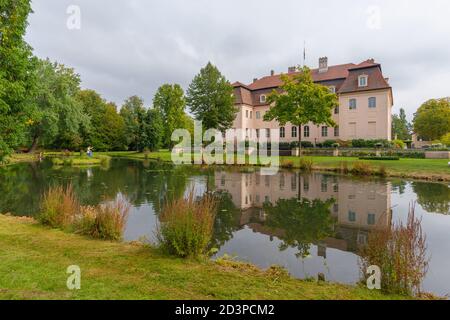 Fürst Pückler Park und Schloss´s Branitz, Prinz Peucklers Altersheim, heute Museum ,Cottbus-Branitz, Brandenburg, Ostdeutschland, Europa Stockfoto