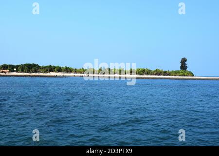 Wunderschöne Aussicht Weltgrößte Koralleninsel Saintmartin, Bangladesch Stockfoto