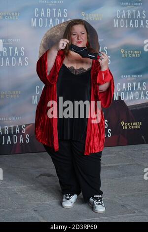 Madrid, Spanien. Okt. 2020. Itziar Castro während der Präsentation von 'Cartas Mojadas' in Madrid, 8. Oktober 2020 Credit: CORDON PRESS/Alamy Live News Stockfoto