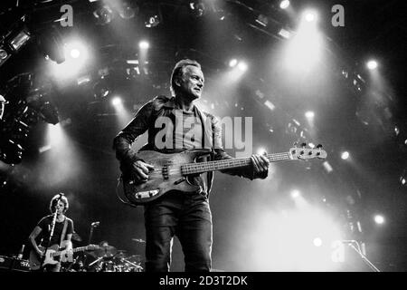 Skanderborg, Dänemark. August 2016. Der englische Musiker, Sänger und Songwriter Sting spielt ein Live-Konzert während des dänischen Musikfestivals SmukFest 2016 in Skanderborg. (Foto: Gonzales Photo - Lasse Lagoni). Stockfoto