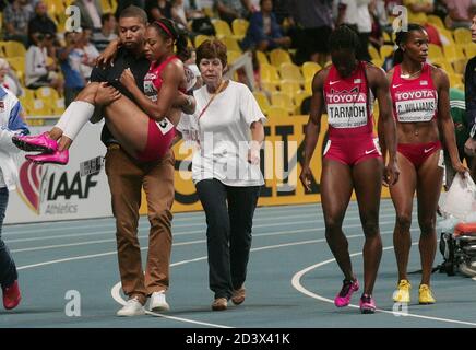 Allyson Felix of USA Finale 200 M Frauen beim Championnat du Monde Athlétisme 2013, am 16 2013. August in Moscou - Foto Laurent Lairys / DPPI Stockfoto