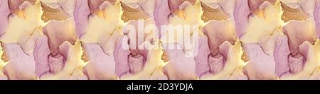 Nahtlose Banner mit Alkoholtinte. Alkoholtinte abstrakt Stockfoto