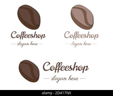 Illustration Vektor Design von Kaffee Logo Vorlage Stock Vektor