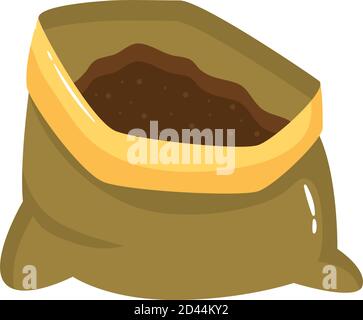 Boden Garten Sack flach Stil Symbol Vektor Illustration Design Stock Vektor