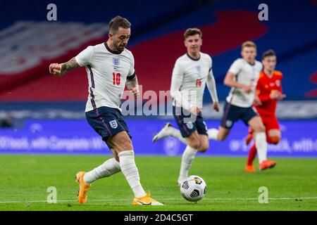 London, England, Großbritannien. Okt. 2020. Danny Ings von England beim Freundschaftsspiel zwischen England und Wales im Wembley Stadium. Kredit: Mark Hawkins/Alamy Live Nachrichten Stockfoto