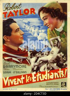 ROBERT TAYLOR MAUREEN O'SULLIVAN UND VIVIEN LEIGH IN EINEM YANK IN OXFORD 1938 Regisseur JACK CONWAY Kostümbild Rene Hubert Produzent Michael Balcon Metro Goldwyn Mayer Stockfoto